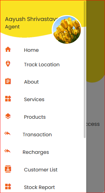 Foodzy app screen