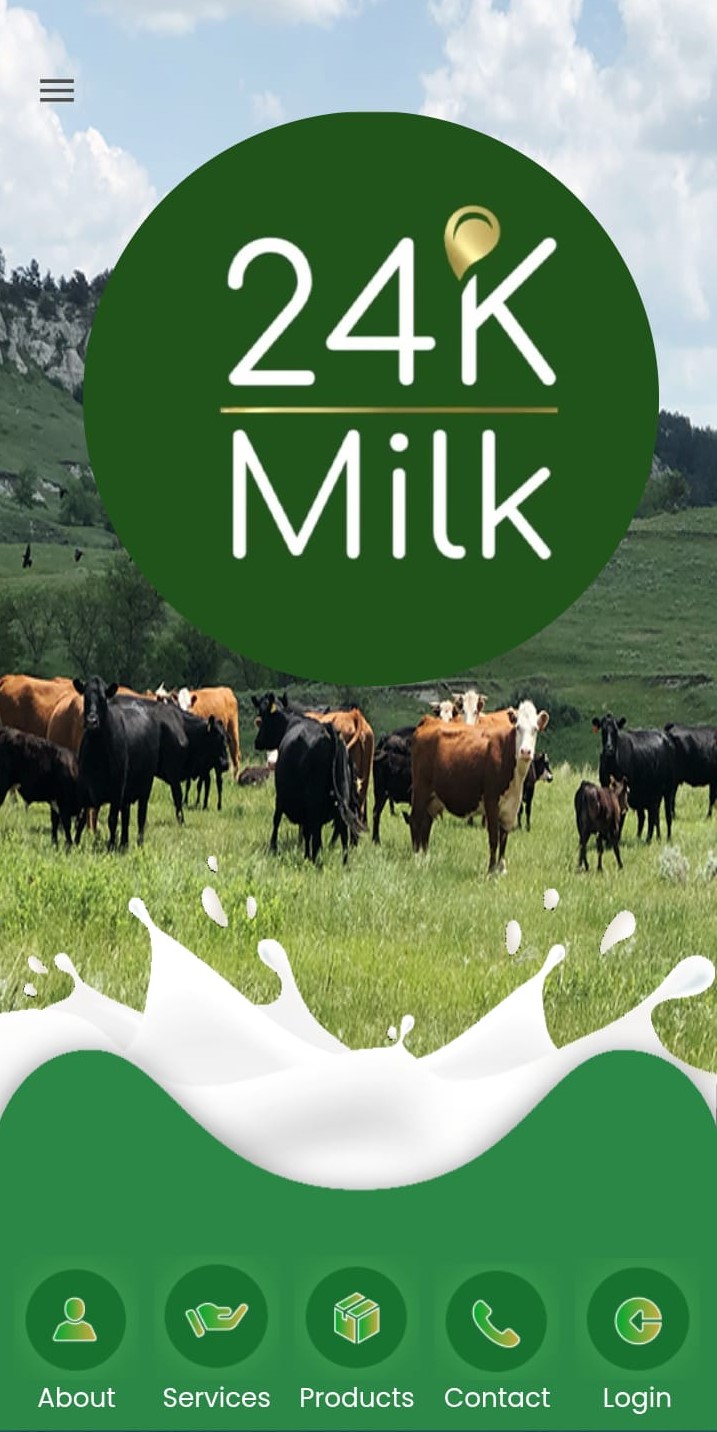 24k Milk app screen