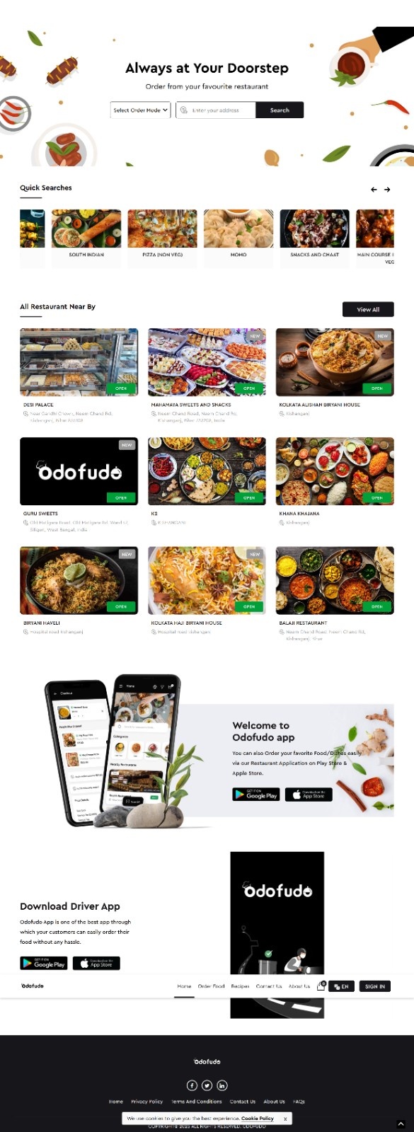 OdoFudo website